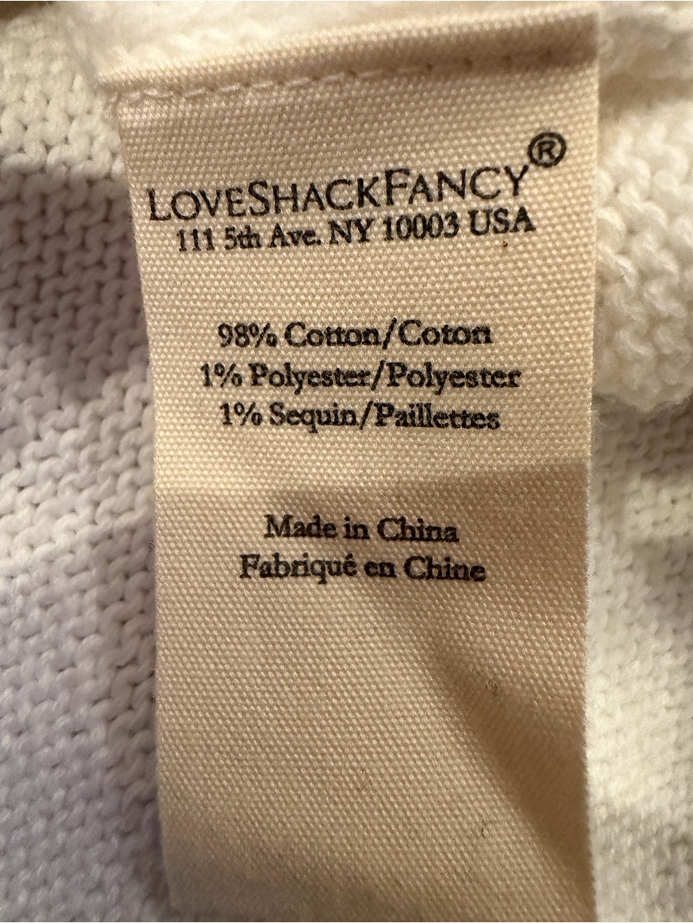 LoveShackFancy Sparkle Ty Heritage Flag Pullover Americana Sweater - M - Picture 8 of 10